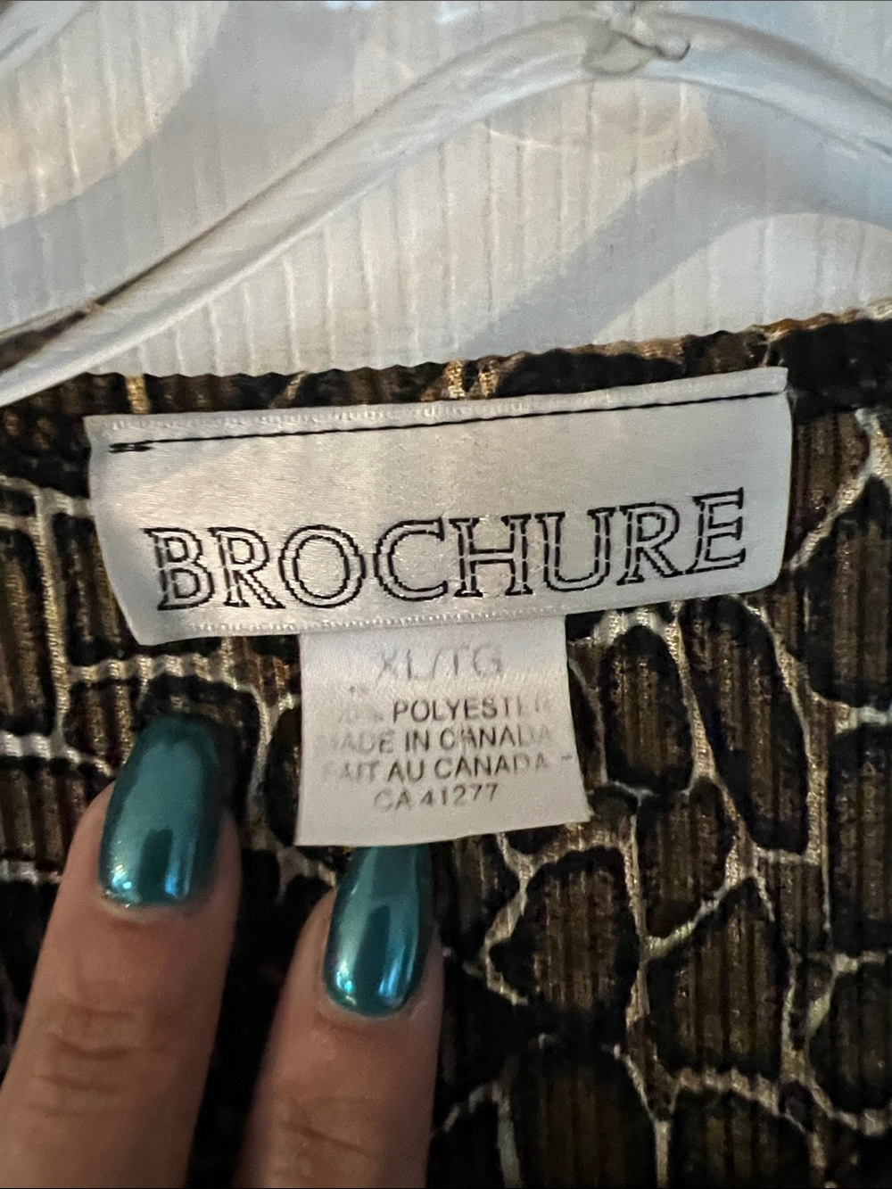 Brochure Short Sleeve Animal Print Tee in Brown - Picture 2 of 3